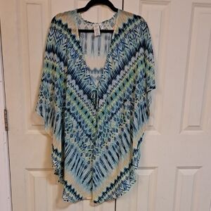 NWT Bar III Multicolor Patterned Blouse